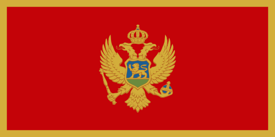 Flagge Montenegro